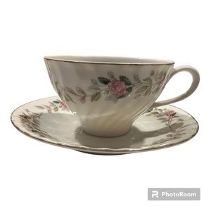 Vintage CREATIVE Fine China of Japan Regency Rose # 2345 Tea Cup and Saucer